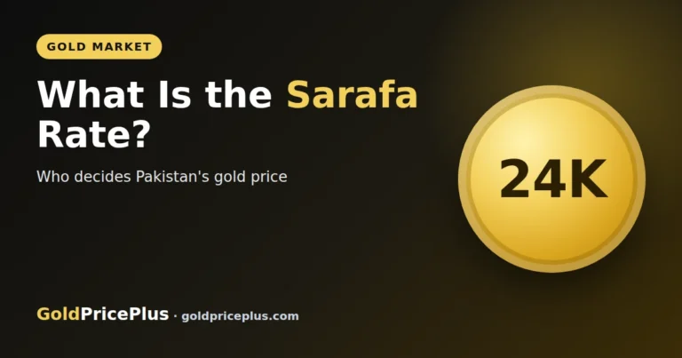 What Is the Sarafa Bazaar Gold Rate and Who Decides It?